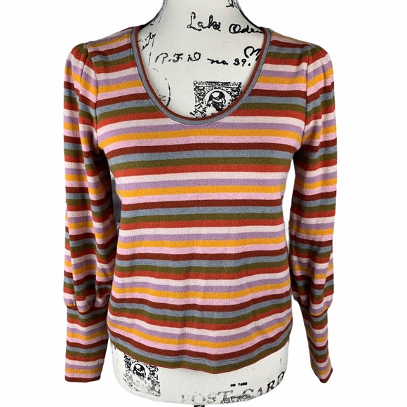 Madewell Tops - Striped Madewell Long Sleeve Multicolor Havana